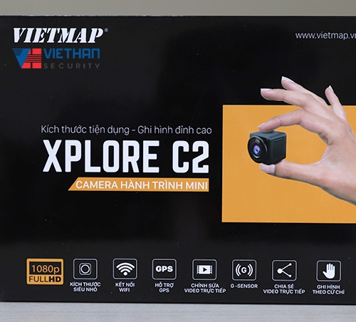 Vietmap Xplore C2 - Camera hành trình Mini kết nối với điện thoại 9 4134 hop camera vietmap c2