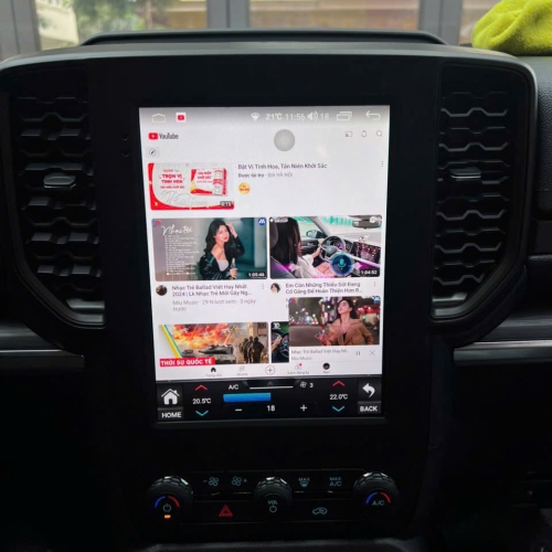 Bộ camera 360 và màn hình Android Ford Ranger 2022-2023-2024-2025