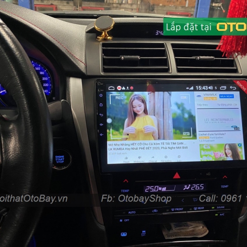Màn Hình Android Toyota Camry 2015-2019 10 Anh lap dat am hinh Android 4G Morcar tren Camry 2015 2018 tai Otobay My Dinh 5 1