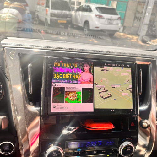 Hệ Thống Màn Hình Android & Camera 360 Cho Alphard 2015-2023 23 Bản đồ dẫn đường cảnh báo tốc độ, cảnh báo camera phạt nguội Toyota Alphard
