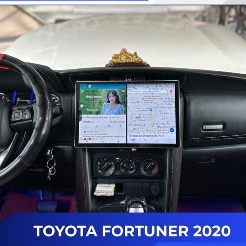 Bàn đồ dẫn đường trên màn hình Android Fortuner 13 inch