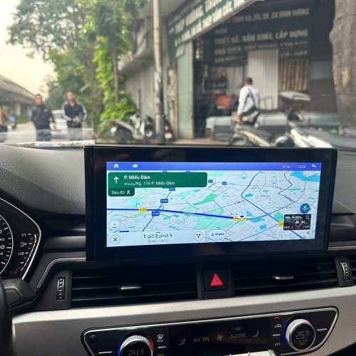 Bản đồ dẫn đường Google maps trên Audi A4 2019