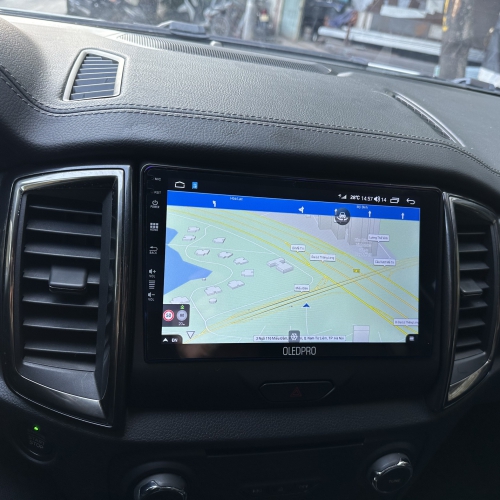 Bản dò dãn duòng tren Màn hình Android Ford everest hiẹn dại nhát