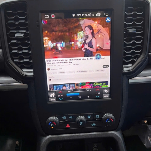 Xem youtube trên màn hình Android Ford Everest 2024