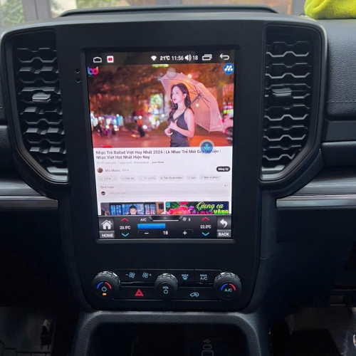 Xem youtube trên màn hình Android Ford Ranger 2022-2025