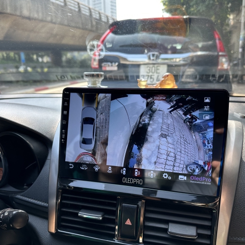 Bộ màn hình và camera 360 cho Toyota Yaris 2014-2017