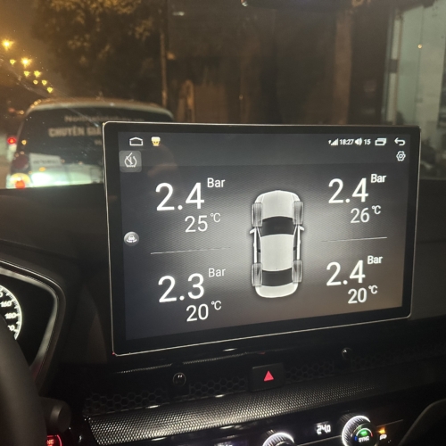 Hệ Thống Màn Hình Android 13 inches và Camera 360 Honda CRV 2023-2025 12 Cảm biến áp suất lốp cảnh báo giọng nói tích hợp trên màn hình Android Honda CRV 2024
