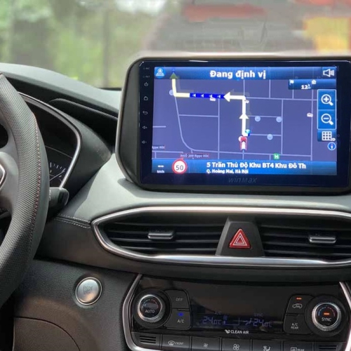 Màn hình Android và camera 360 Santafe 2021 2022