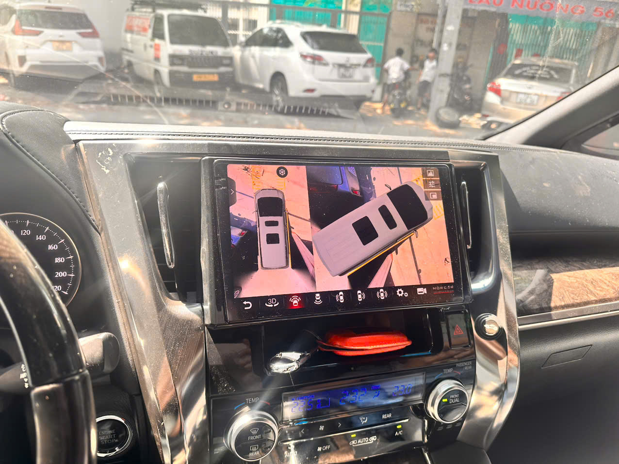 Camera 360 cho Alphard đẹp nhất Màn hình Android và camera 360 Toyota Alphard