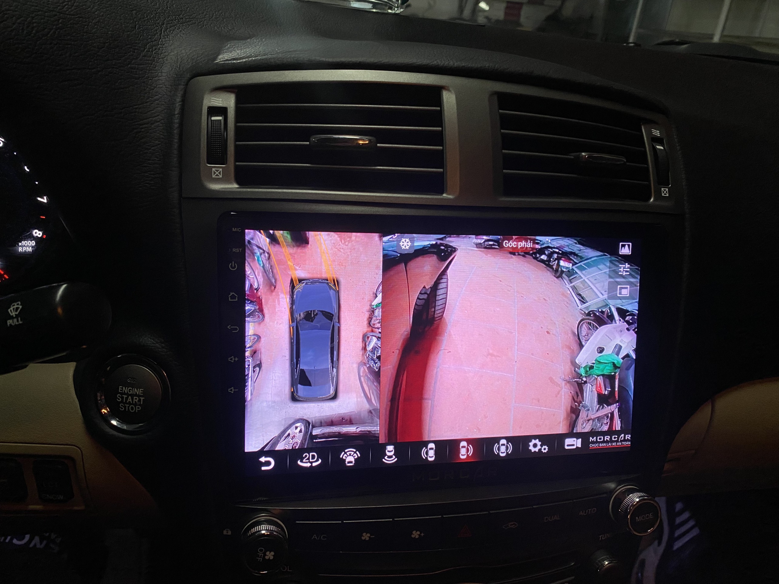 Camera 360 tích hợp màn hình Android cho Lexus IS 2005-2013