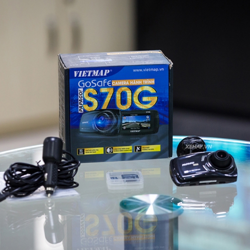 Camera ghi hình trước sau, cảnh báo thông tin giao thông Vietmap Gosafe S70G 22 Camera hành trình Vietmap S70G Gosafe chính hãng