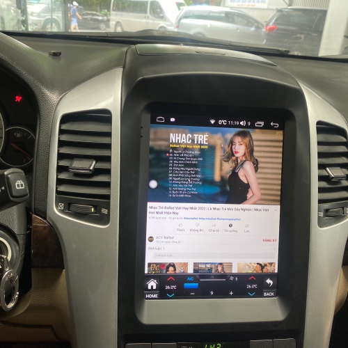 Màn Hình Android Tesla Chevrolet Captiva 9 màn hình tesla Captiva