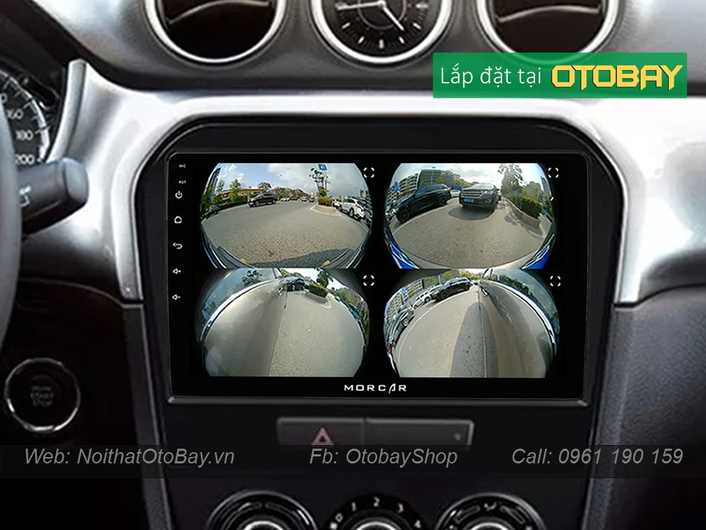 Màn hình xe ô tô kết nối Camera 360