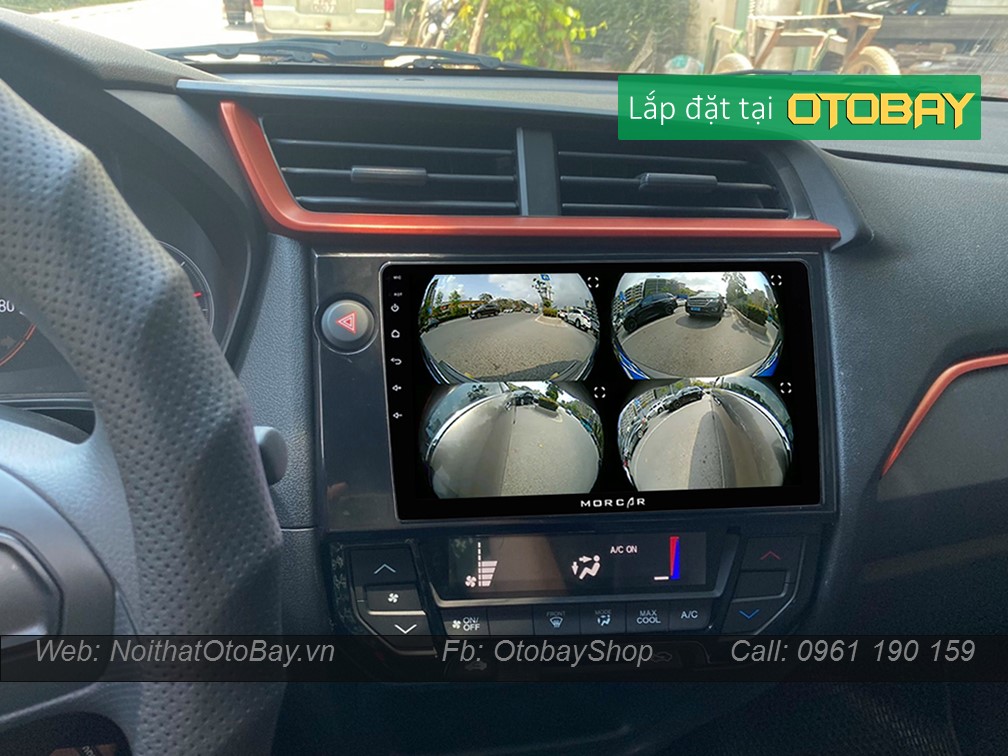 Hệ Thống Màn Hình Android & Camera 360 Cho Xe Brio 2019-2020