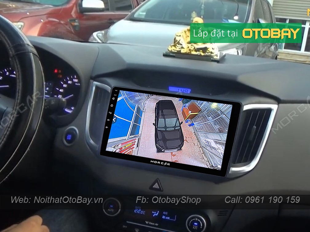 Hệ Thống Màn Hình Android & Camera 360 Cho xe Creta 2014-2016