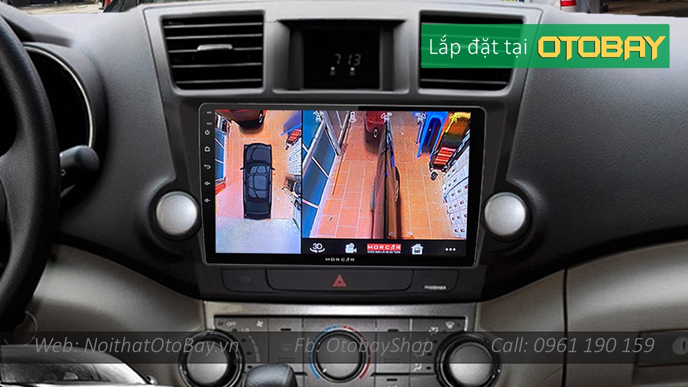 Hệ Thống Màn Hình Android & Camera 360 Cho xe Highlander 2009-2014