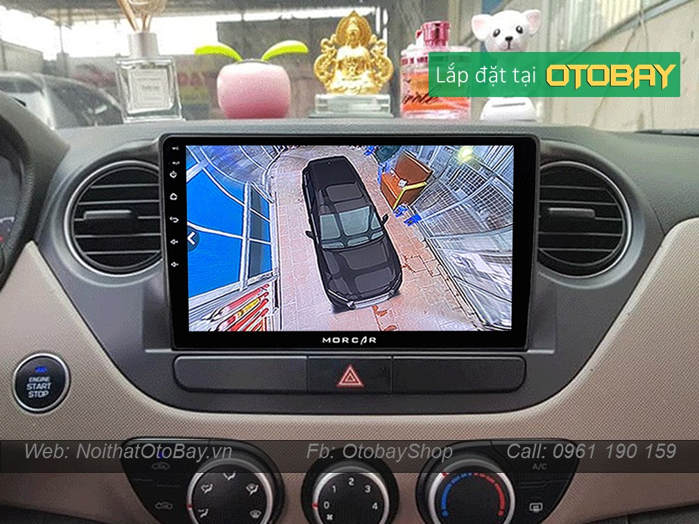 Hệ Thống Màn Hình Android & Camera 360 Cho xe I10 2013-2019