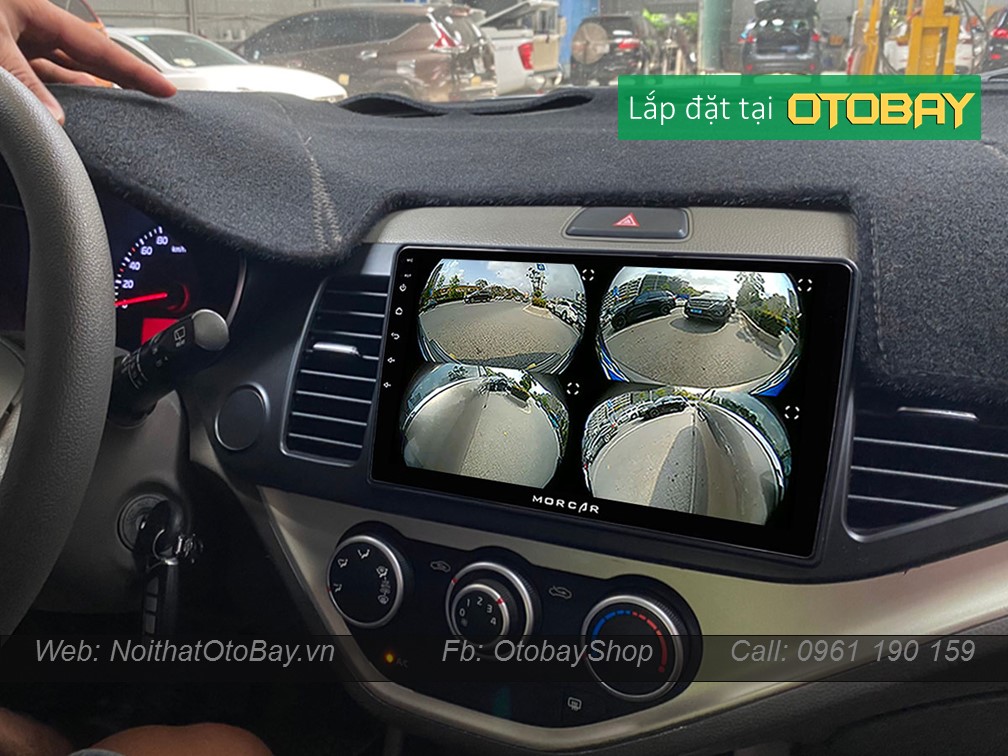Hệ Thống Màn Hình Android & Camera 360 cho xe Morning 2013-2019