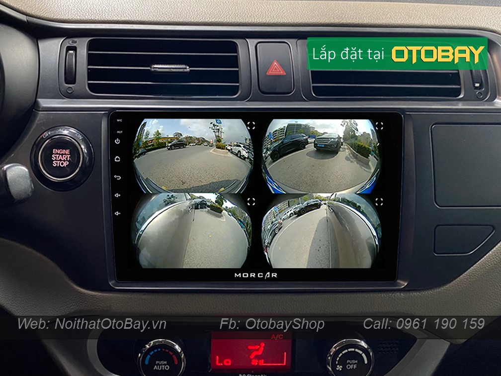 Hệ Thống Màn Hình Android & Camera 360 cho xe Rio 2011-2014