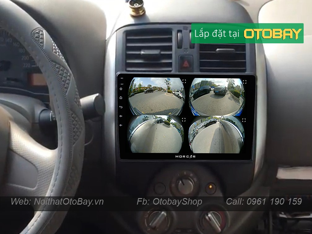 Hệ Thống Màn Hình Android & Camera 360 cho xe Sunny 2011-2017