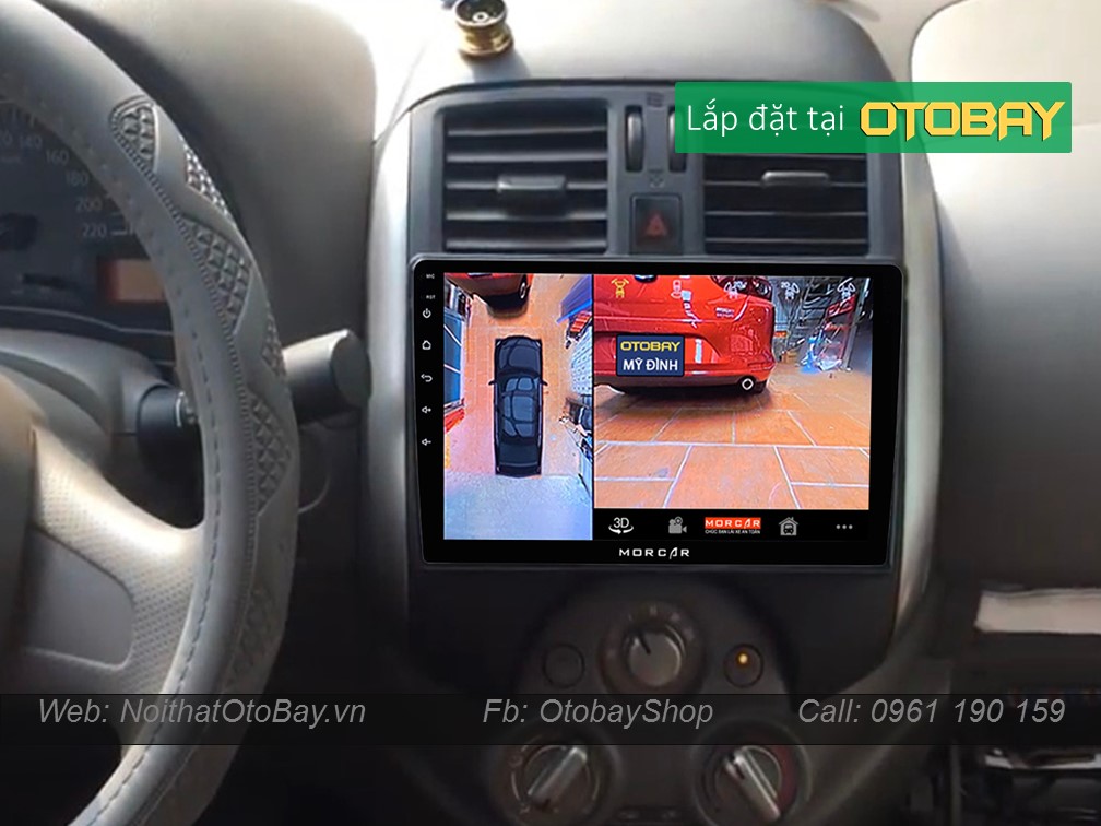 Hệ Thống Màn Hình Android & Camera 360 cho xe Sunny 2011-2017