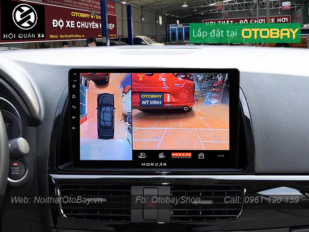 Hệ Thống Màn Hình Android & Camera 360 Mazda CX5 2012-2015