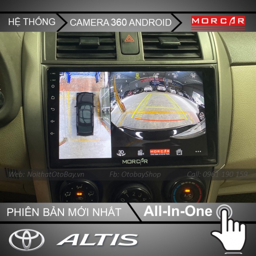 He Thong Man Hinh Android Va Camera 360 Cho Altis 2007 2013 4