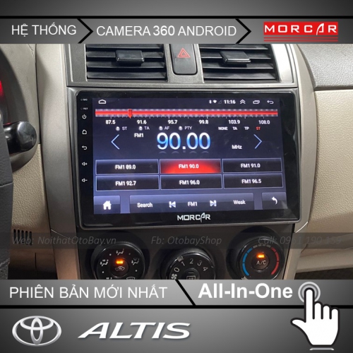 He Thong Man Hinh Android Va Camera 360 Cho Altis 2007 2013 8