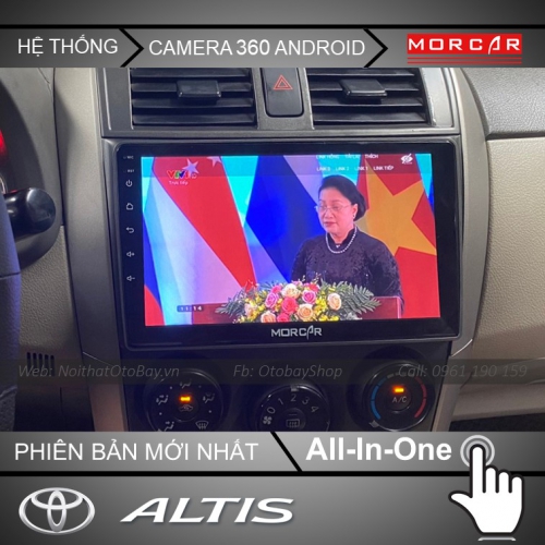 He Thong Man Hinh Android Va Camera 360 Cho Altis 2007 2013 9