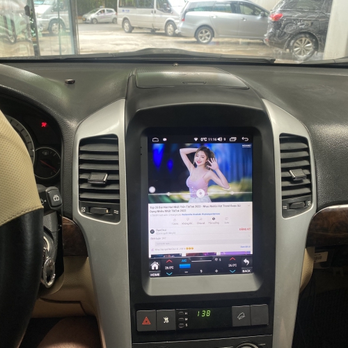 Màn Hình Android Tesla Chevrolet Captiva 11 Lap man hinh Tesla Captiva Ha Noi