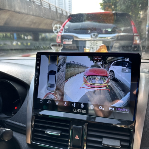 Bộ màn hình và camera 360 cho Toyota Yaris 2014-2017