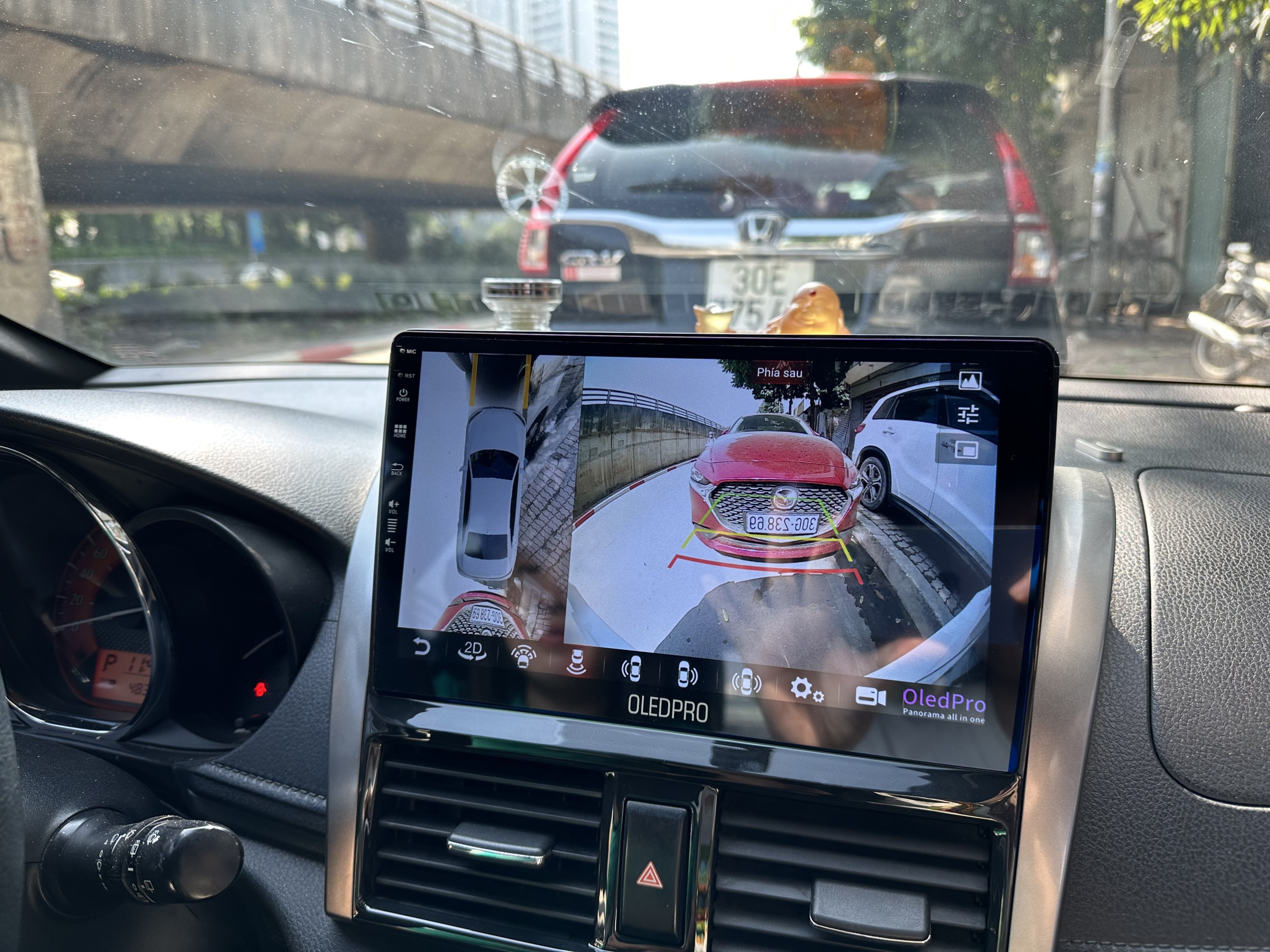 Bộ màn hình và camera 360 cho Toyota Yaris 2014-2017