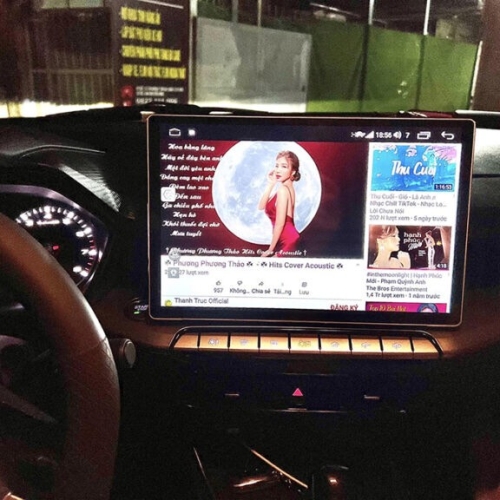 xem youtube trên màn hình Android MG 5 2023