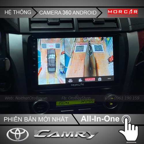 Man Hinh Android Va Camera 360 Cho Camry 2015 2019 2