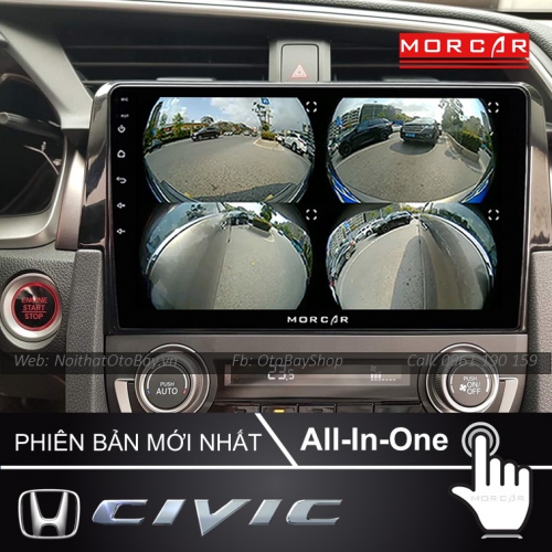 Hệ Thống Màn Hình Android & Camera 360 Cho Civic 2016-2020 28 Man Hinh Android Va Camera 360 Cho Civic 2016 2020 8