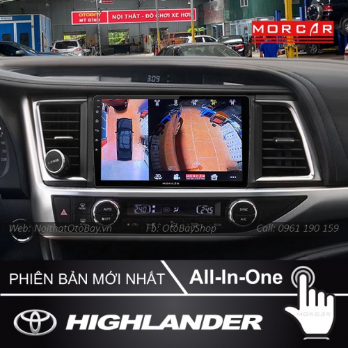 Man Hinh Android Va Camera 360 Cho Highlander 2015 2019 5