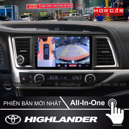 Man Hinh Android Va Camera 360 Cho Highlander 2015 2019 7