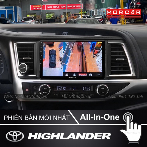 Man Hinh Android Va Camera 360 Cho Highlander 2015 2019 9