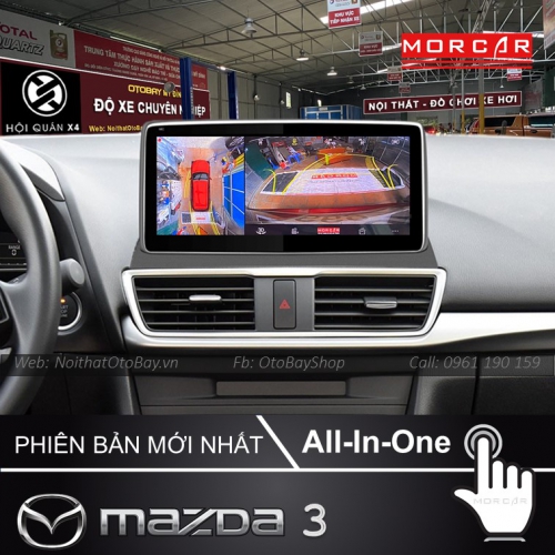 Hệ Thống Màn Hình Android & Camera 360 Cho Xe Mazda 3 2015-2019 23 Man Hinh Android Va Camera 360 Cho Mazda 3 2015 2019