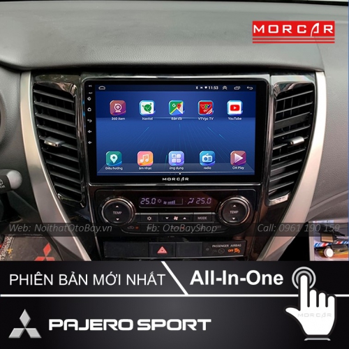 Man Hinh Android Va Camera 360 Cho Pajero Sport 2016 2019 3
