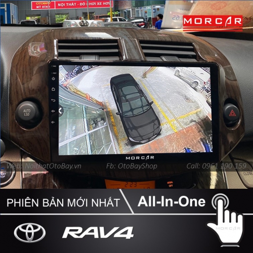 Man Hinh Android Va Camera 360 Cho Rav4 2007 2011 2