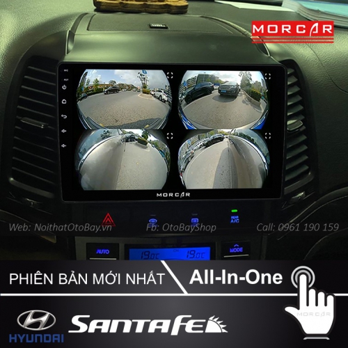 Man Hinh Android Va Camera 360 Cho Santafe 2006 2012 8