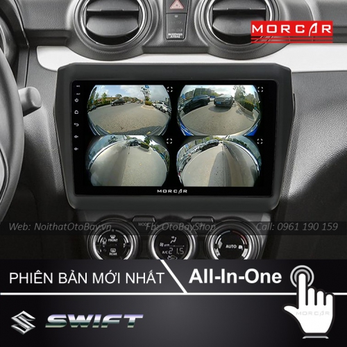 Hệ Thống Màn Hình Android & Camera 360 Cho Swift 2018-2021 28 Man Hinh Android Va Camera 360 Cho Swift 2018 2021 8