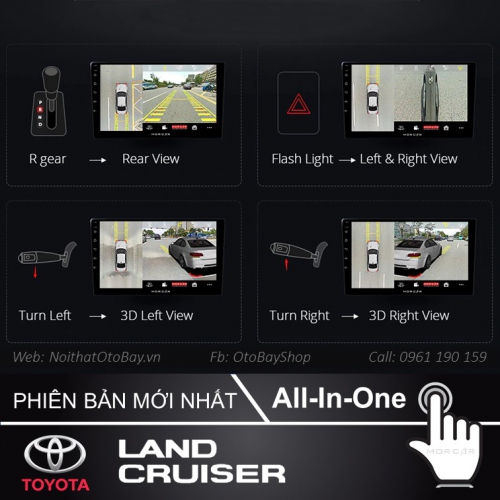 Man Hinh Android Va Camera 360 Cho Xe Land Cruiser 2009 2015 3