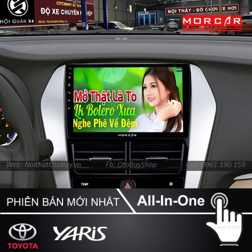 Man Hinh Android Va Camera 360 Cho Xe Yaris 2018 2020 4