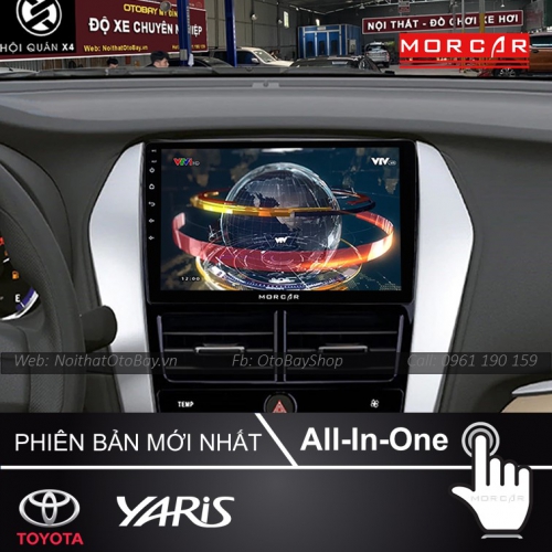 Man Hinh Android Va Camera 360 Cho Xe Yaris 2018 2020 5