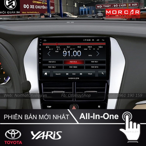 Man Hinh Android Va Camera 360 Cho Xe Yaris 2018 2020 7