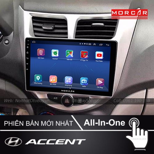 Man Hinh Android Va Camera 360 Cho xe Accent 2011 2015 3