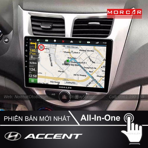 Man Hinh Android Va Camera 360 Cho xe Accent 2011 2015 6