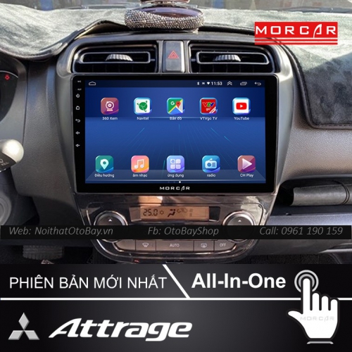 Hệ Thống Màn Hình Android & Camera 360 Cho Xe Attrage 2012-2020 23 Man Hinh Android Va Camera 360 Cho xe Attrage 2012 2020 3